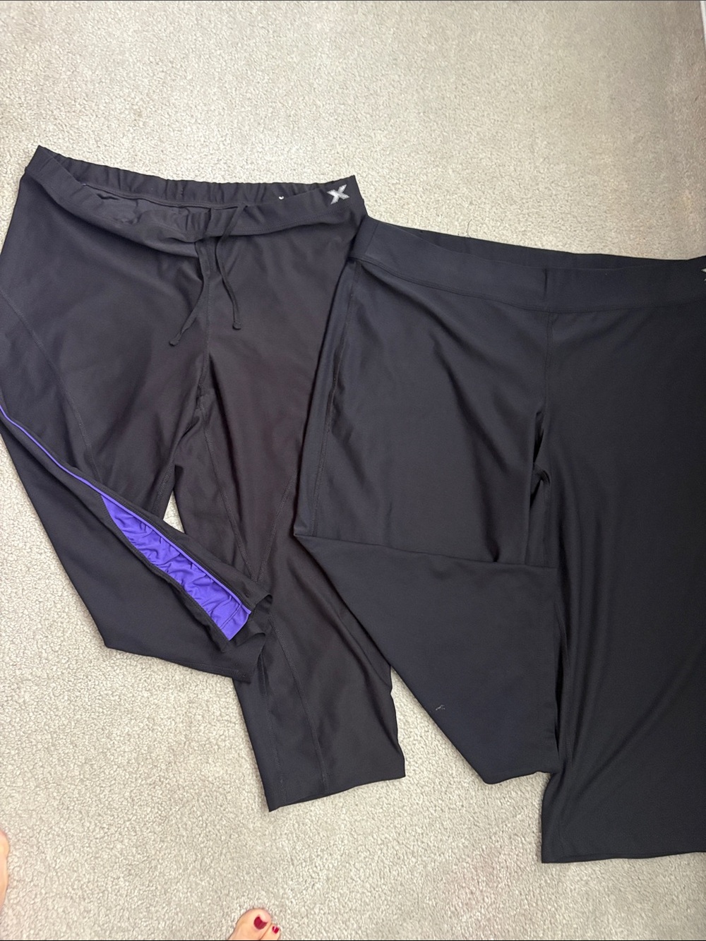 Lot 2 Xersion Capri yoga pants Activewear 1 is petite XL semi fitted 1 is fitted